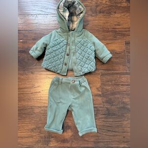 Green fleece set
